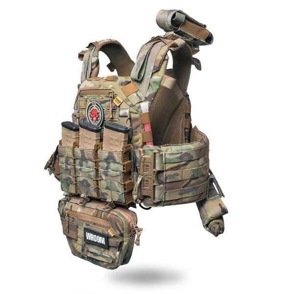 Бронежилет 6 класу "Ghost Gen4 V2" з системою швидкого скидання + 9 підсумків, з бал. захистом 1 класу, колір Мультикам 150420241902 фото