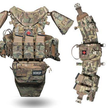 Комплект бронежилет 6 класу Ghost Gen3 V5+ з РПС з балістичним захистом 2 класу, колір мультикам 42901-2234-02 фото