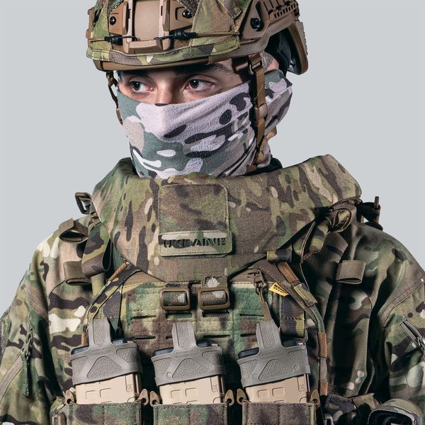 Level 6 Body Armor "Ghost Gen4 V4" with Quick-Release System + 9 Pouches, Level 1 Ballistic Protection, Multicam Color