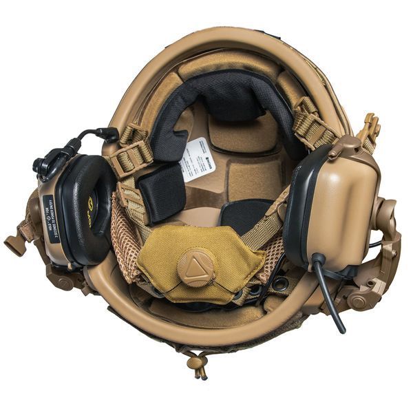 Комплект Шлем FAST PRO 3.0 NIJ IIIA с подвеской Team Wendy, Наушниками Earmor M32 PLUS, цвет Койот, кавер Мультикам 2444-323M фото