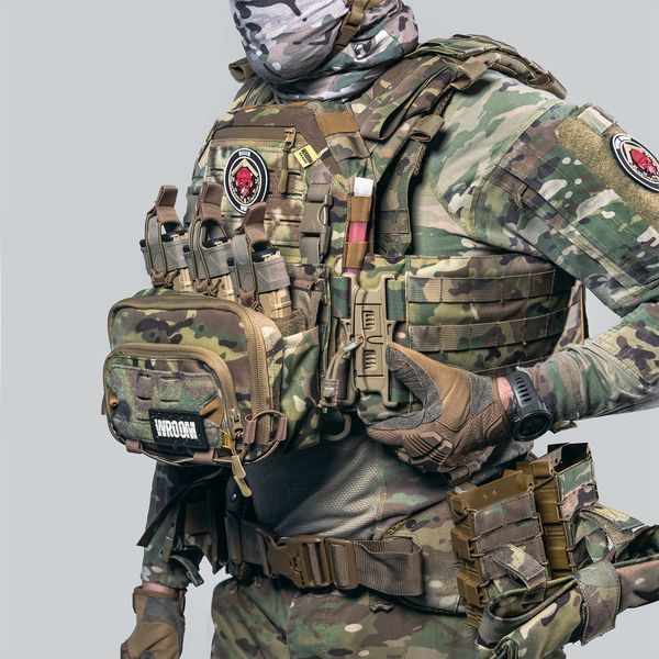 Бронежилет 6 класу "Ghost Performance V1 Plus" з системою швидкого скидання + 3 підсумки, з бал. захистом 2 класу, колір Мультикам 244050-22 фото