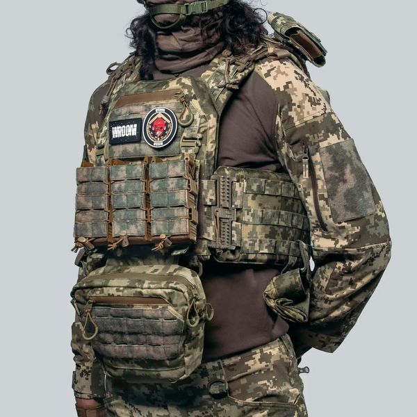 Бронежилет 6 класса "Ghost Gen4 V2" с системой быстрого сброса + 9 подсумков, цвет Пиксель 82150420241903 фото