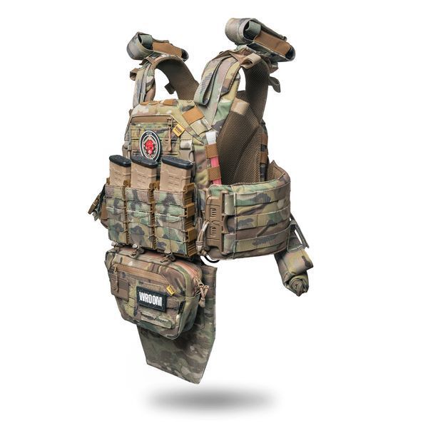 Ghost Gen4 V3 Plate Carrier with Quick-Release System, MOLLE System, 10 Pouches, Level 1 Ballistic Protection, Multicam Camo Color