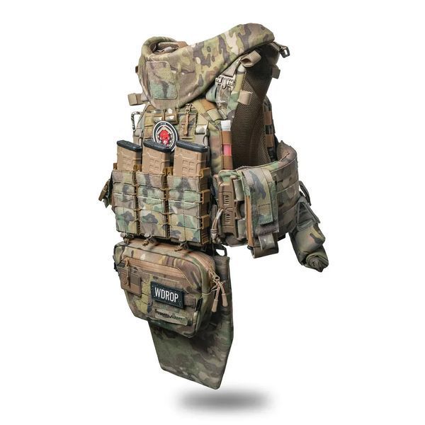 Комплект плитоноска Ghost Gen3 V4+ з РПС з балістичним захистом 2 класу, колір мультикам 340039-0312 фото