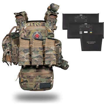 Plate Carrier Neptun GEN4 V2+ with Class 2 ballistic protection + 9 pouches