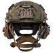 Баллистический шлем Sestan-Busch Helmet BK-ACH-HC с системой Boa и Наушниками Earmor M32, Койот цвет, кавер Мультикам, размер M 219-323M фото 6