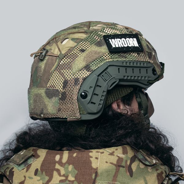 Шолом (каска) FAST PRO NIJ IIIa з підвіскою Team Wendy, колір Оливковий, кавер Мультикам, розмір М 32442M фото