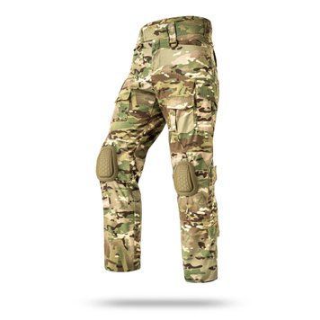 Battlegear tactical pants with kneepads, Color: Multicam, Size: S
