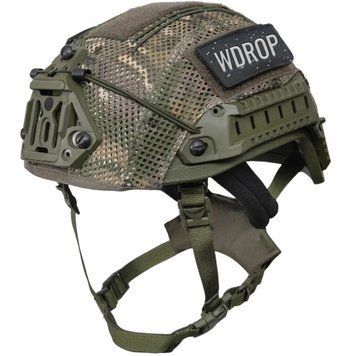 Кевларовий балістичний шолом Sestan-Busch Helmet BK-ACH-HC з системою Boa, колір Оливковий, кавер Мультикам, розмір М 22218M фото