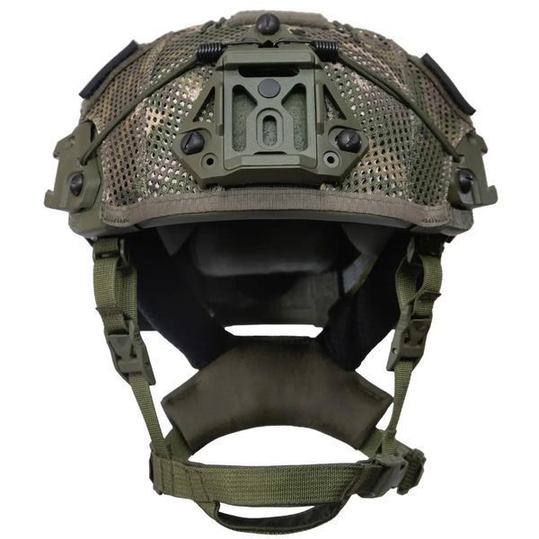 Кевларовий балістичний шолом Sestan-Busch Helmet BK-ACH-HC з системою Boa, колір Оливковий, кавер Мультикам, розмір М 22218M фото