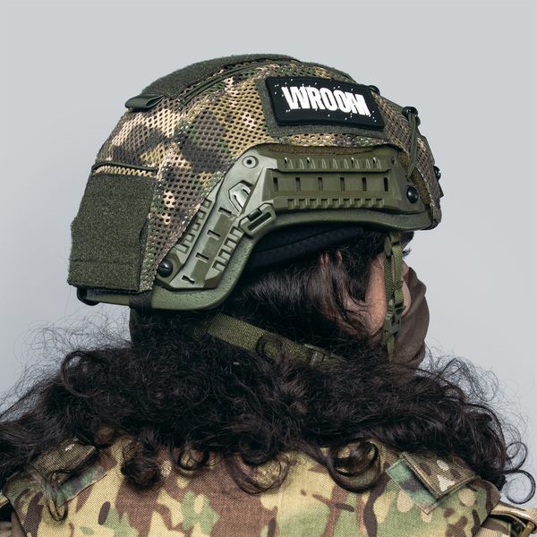 Кевларовий балістичний шолом Sestan-Busch Helmet BK-ACH-HC з системою Boa, колір Оливковий, кавер Мультикам, розмір М 22218M фото