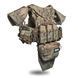 Plate carrier with quick-release system Ghost Gen4 V5, MOLLE system, 10 pouches, with neck and shoulder protection, ballistic protection class 1, color: Multicam