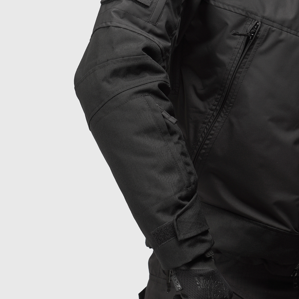Tactical Winter Jacket UATAC Black Brookwood Membrane Climashield Apex, Size XL