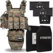 Neptun GEN4 V3+ Body Armor (Class 6) with Ceramic Plates, Side Protection (Class 2) + 10 Pouches, Multicam Color
