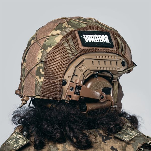 FAST NIJ IIIA Helmet with Team Wendy Suspension and Earmor M32 Headphones and Flashlight