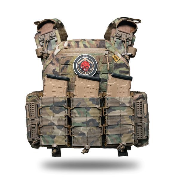 Neptun Gen4 V1 Plate Carrier with Level 1 Ballistic Protection, + 3 Magazine Pouches, Multicam Color