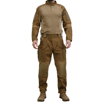 Комплект форми Combat Gen II Убакс + Штани з наколінниками - Койот, розмір 44 CG2V2-44CY фото