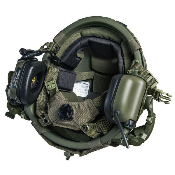 Комплект Шлем FAST PRO 3.0 NIJ IIIA с подвеской Team Wendy, Наушниками Earmor M32 PLUS, цвет Олива, кавер Мультикам 2442-323M фото