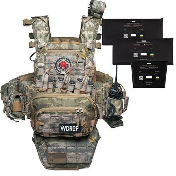 Plate Carrier "Ghost Performance V2 Plus" with quick-release system + 9 pouches, with NIJ Level II ballistic protection
