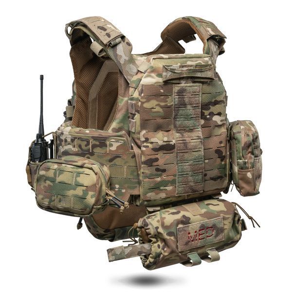 Плитоноска GHOST GEN5 V2+ PRO з балістичним захистом 2-го класу. Колір Мультикам GG5V2с-MC-PRO фото