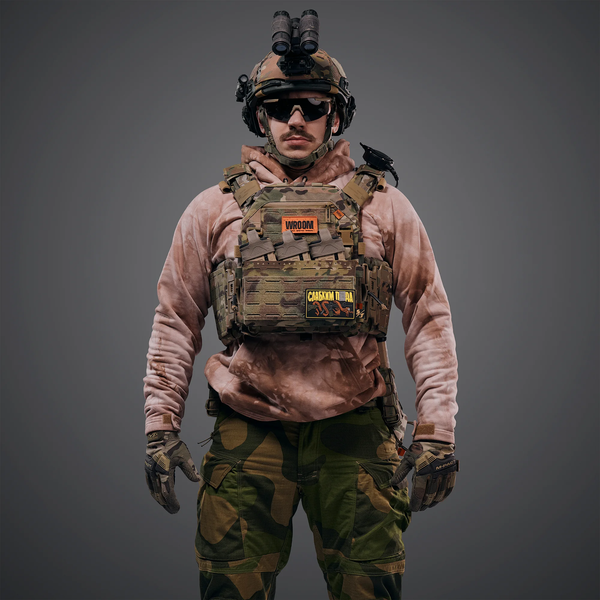 Плитоноска GHOST GEN5 V1 з балістичним захистом 1-го класу з плакардом. Колір Мультикам G0G5V1-MCx фото