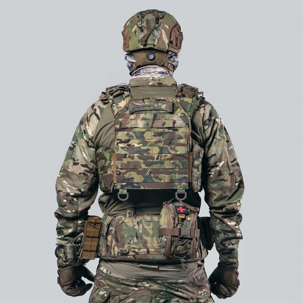 Плитоноска с системой быстрого сброса Ghost Gen4 V1, система MOLLE, 3 подсумка под магазины, с баллистической защитой 2 класса, цвет Мультикам 216103-10 фото