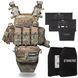 Class 6 Body Armor "Ghost Gen4 V3" with Quick-Release System + 10 Pouches, Level 1 Ballistic Protection, Multicam Color